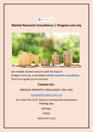 Market Research Consultancy  Oregeon.com.myOregeon Property Consultancy Oregeon.com.my