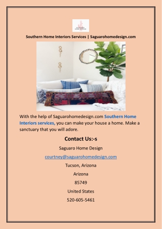 Home Decorator Services Saguarohomedesign.com