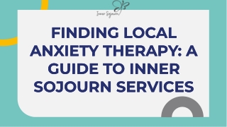 Anxiety therapist near me