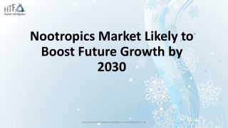 Nootropics Market Likely To Boost Future Growth by 2030