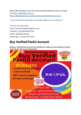 Buy Verified Paxful Account usa