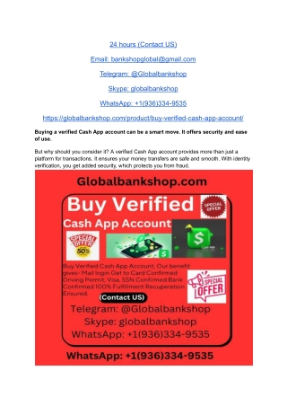 How to Buy, Verified CashApp Accounts in This Year uk