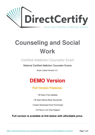 "Certified Addiction Counselor Q&A in a Simple PDF Format"