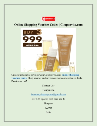 Online Shopping Voucher Codes  Couponvita.com.pdfOnline Shopping Voucher Codes Couponvita.com
