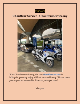 Chauffeur Service ]Chauffeurservice.my