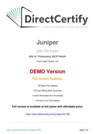 "JN0-750 Q&A in a Simple and Easy-to-Understand PDF Format"