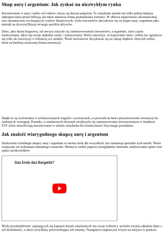 Skup diamentów i srebra: Jak zarobić na unikalnym rynku