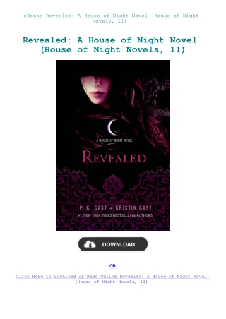 eBooks Revealed A House of Night Novel (House of Night Novels  11)
