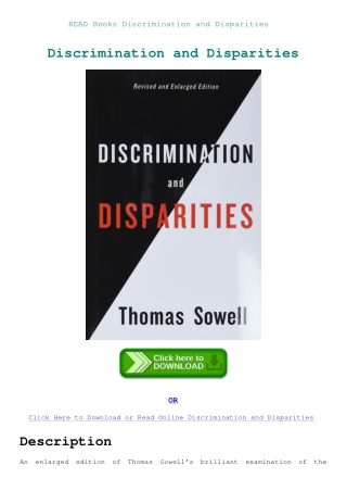 READ Books Discrimination and Disparities