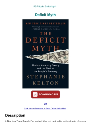 PDF Books Deficit Myth