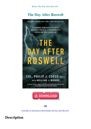 Books The Day After Roswell