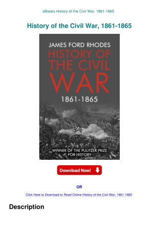 eBooks History of the Civil War  1861-1865