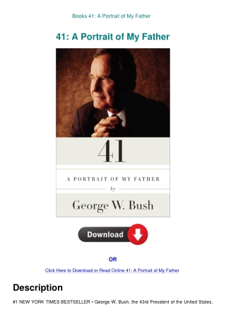 Books 41 A Portrait of My Father