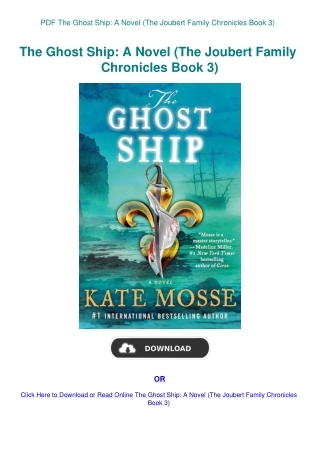 PDF The Ghost Ship A Novel (The Joubert Family Chronicles Book 3)