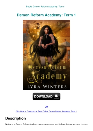 Books Demon Reform Academy Term 1