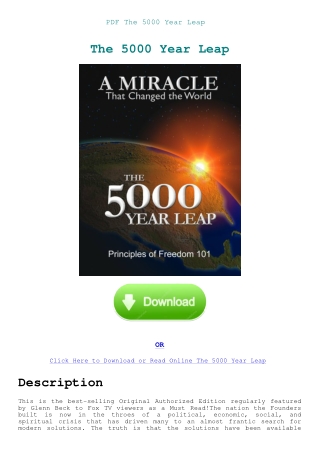 PDF The 5000 Year Leap
