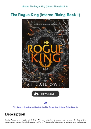 eBooks The Rogue King (Inferno Rising Book 1)