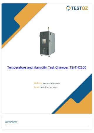 Temperature and Humidity Test Chamber TZ-THC100