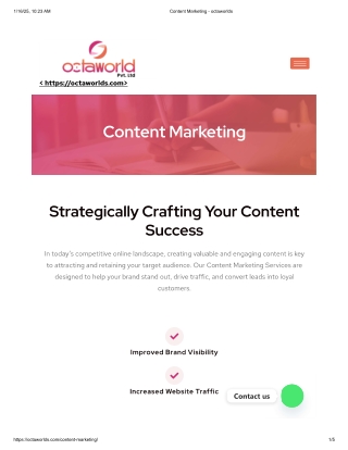 Boost Your Brand with OctaWorlds' Content Marketing