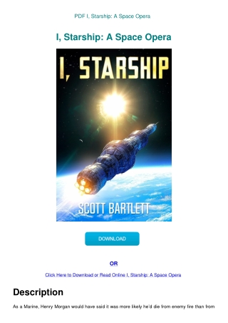 PDF I  Starship A Space Opera