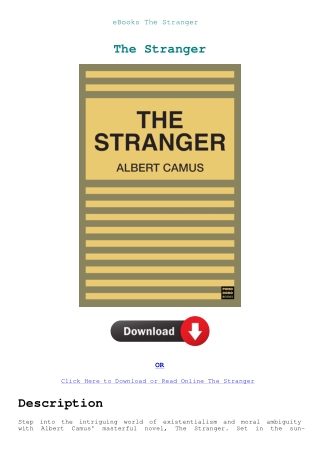 eBooks The Stranger