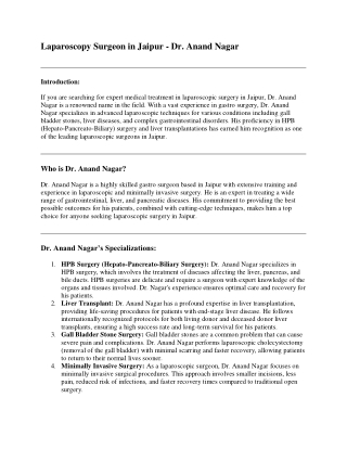 Laparoscopy Surgeon in Jaipur 1