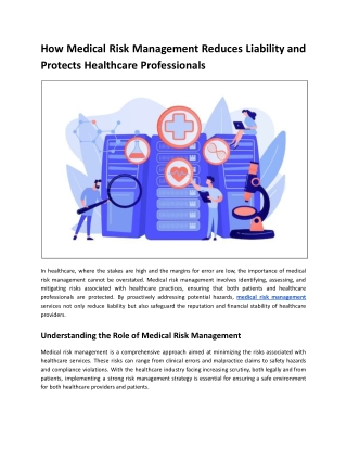 How Medical Risk Management Safeguards Healthcare Professionals