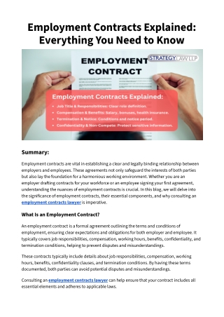 Employment Contracts Explained_ Everything You Need to Know