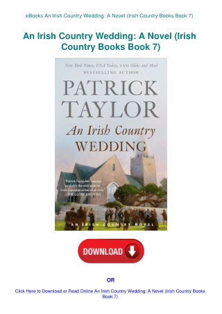 eBooks An Irish Country Wedding A Novel (Irish Country Books Book 7)