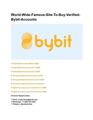 World-Wide-Famous-Site-To-Buy-Verified-Bybit-Accounts