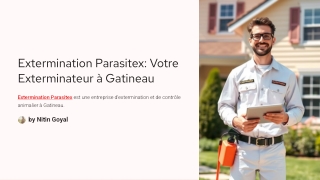 Extermination Parasitex | Exterminateur a Gatineau