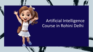 Artificial Intelligence Course in Rohini Delhi