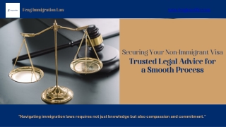 Securing Your Non-Immigrant Visa : Trusted Legal Advice for  a Smooth Process