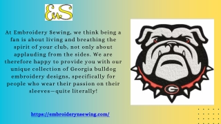 Unleashing Creativity: Georgia Bulldog Embroidery Designs for True Fans