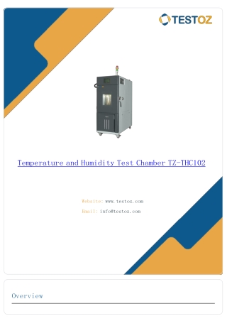 Temperature and Humidity Test Chamber-TZ-THC102