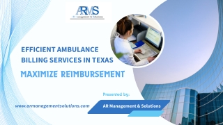 Efficient Ambulance Billing Services in Texas Maximize Reimbursement