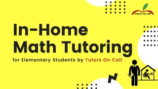 In-Home Math Tutoring for Elementary Students