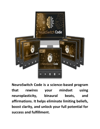 NeuroSwitch Code™ by Jared Rody Program Audio Digital