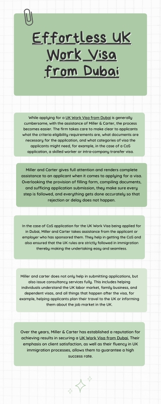 Effortless UK Work Visa from Dubai