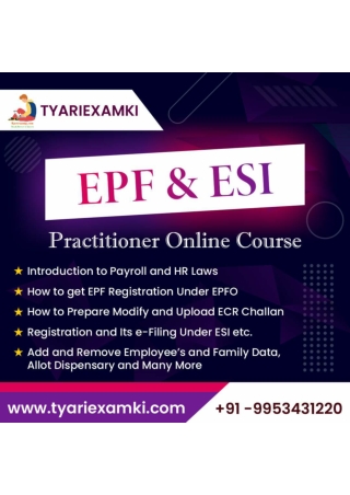EPF and ESI Course with tyariexamki