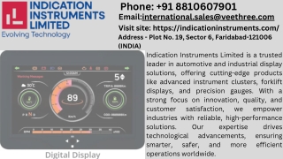 Construction Equipment Displays-Indication Instruments Limited
