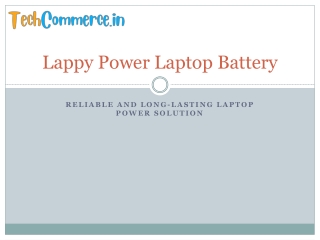 Lappy Power Laptop Battery