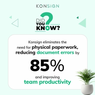 Sign Smarter, Save Trees - Go Green with KONSIGN