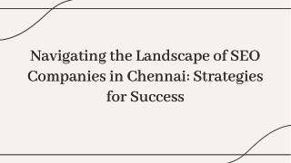 Top SEO Companies in Chennai: Leaders in Digital Success