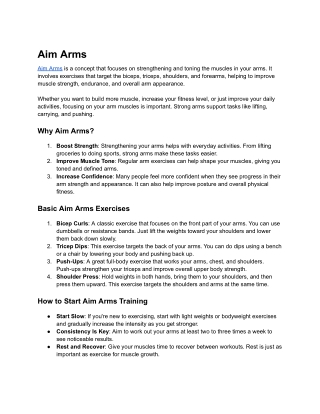 Aim Arms