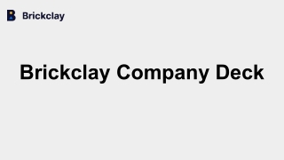 Full-Service Solution Provider - Brickclay.com