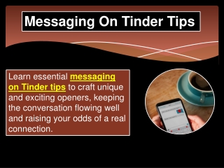 Messaging On Tinder Tips