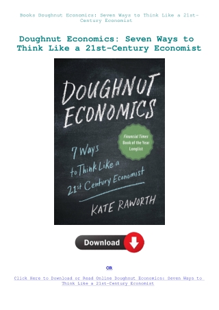Books Doughnut Economics Seven Ways to Think Like a 21st-Century Economist