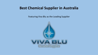 Best Chemical Supplier in Australia