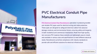 PVC-Electrical-Conduit-Pipe-Manufacturers
